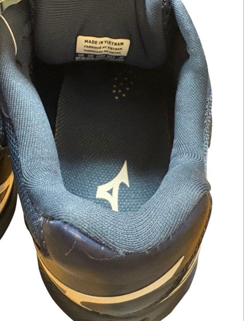 Mizuno バトミントン シューズ ウエーブクロー2 ワイド 26cm ネイビ