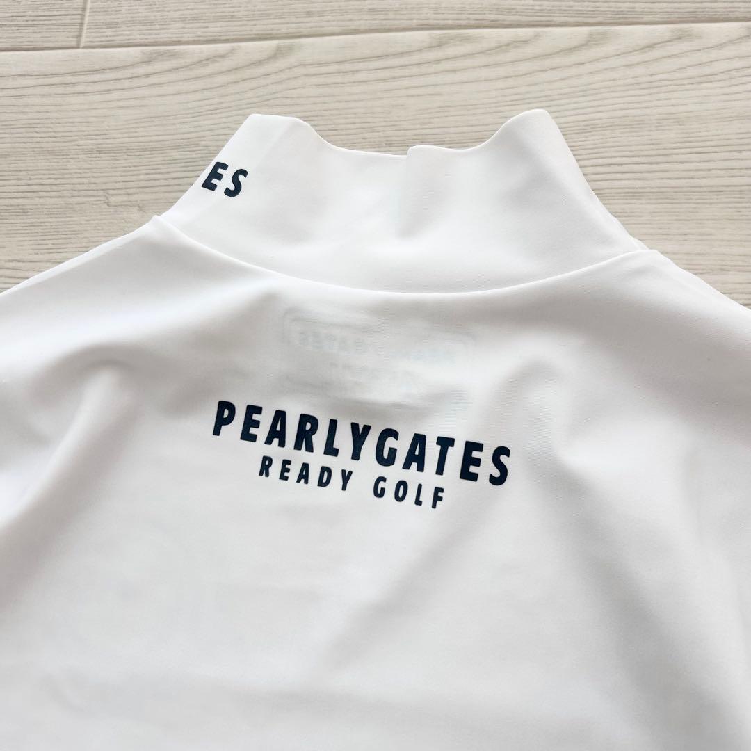 美品　パーリーゲイツ　ハイネック　長袖カットソー　シャツ　ホワイト　サイズ1