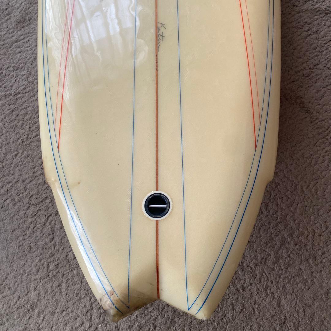 【ヴィンテージ】カツカワミナミ　サーフボード ツインフィン　フィッシュ　MR