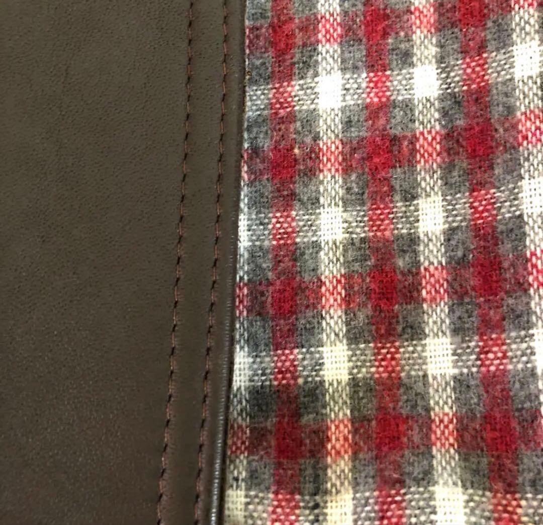 80's美品 ヴィンテージ フランス製 レザージャケット ブラウン シープスキン