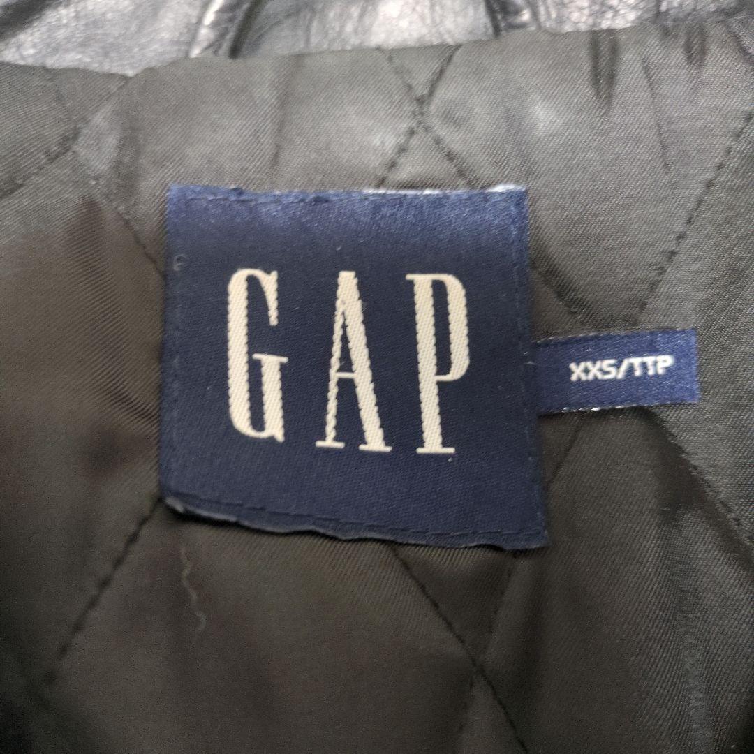 希少✨OLD GAP レザー ジャケット シングル 牛革 M相当 y2k