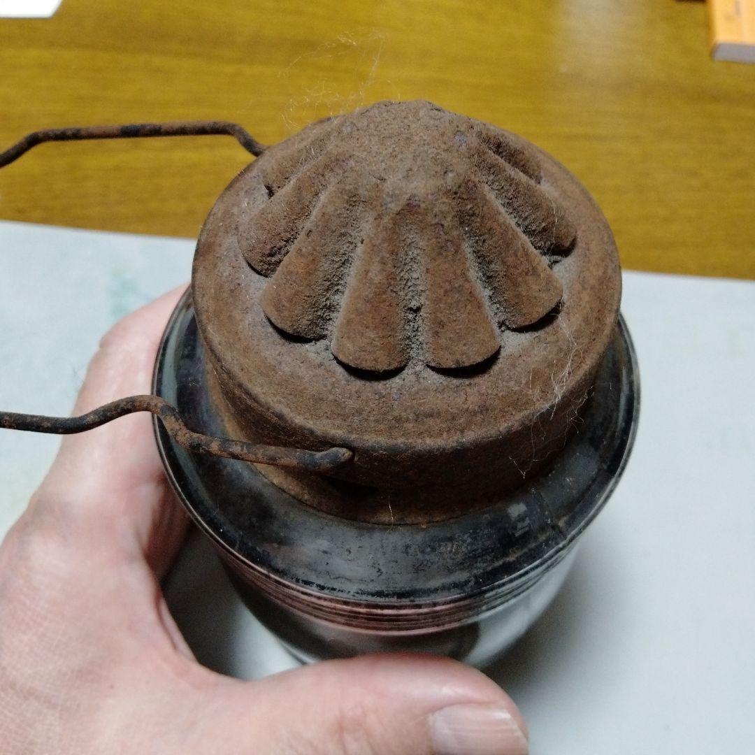 アンティークランタン 　大正昭和初期ブリキとガラス製