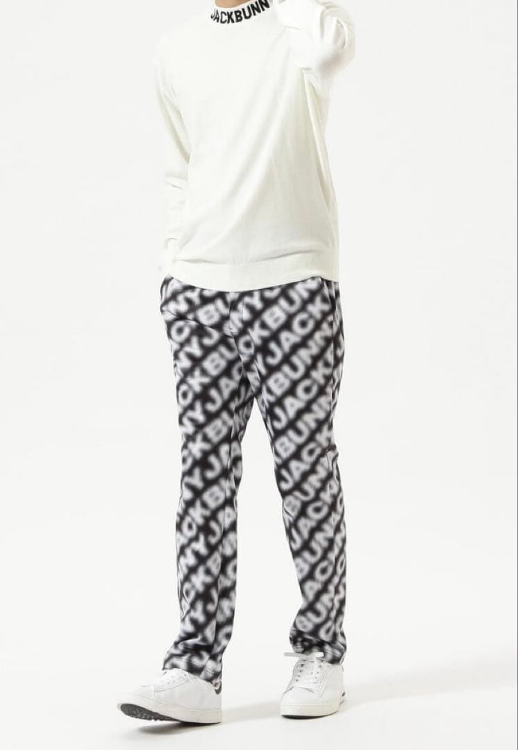 新品 パーリーゲイツ ジャックバニー エアシャット裏フリース防風パンツ(4)M