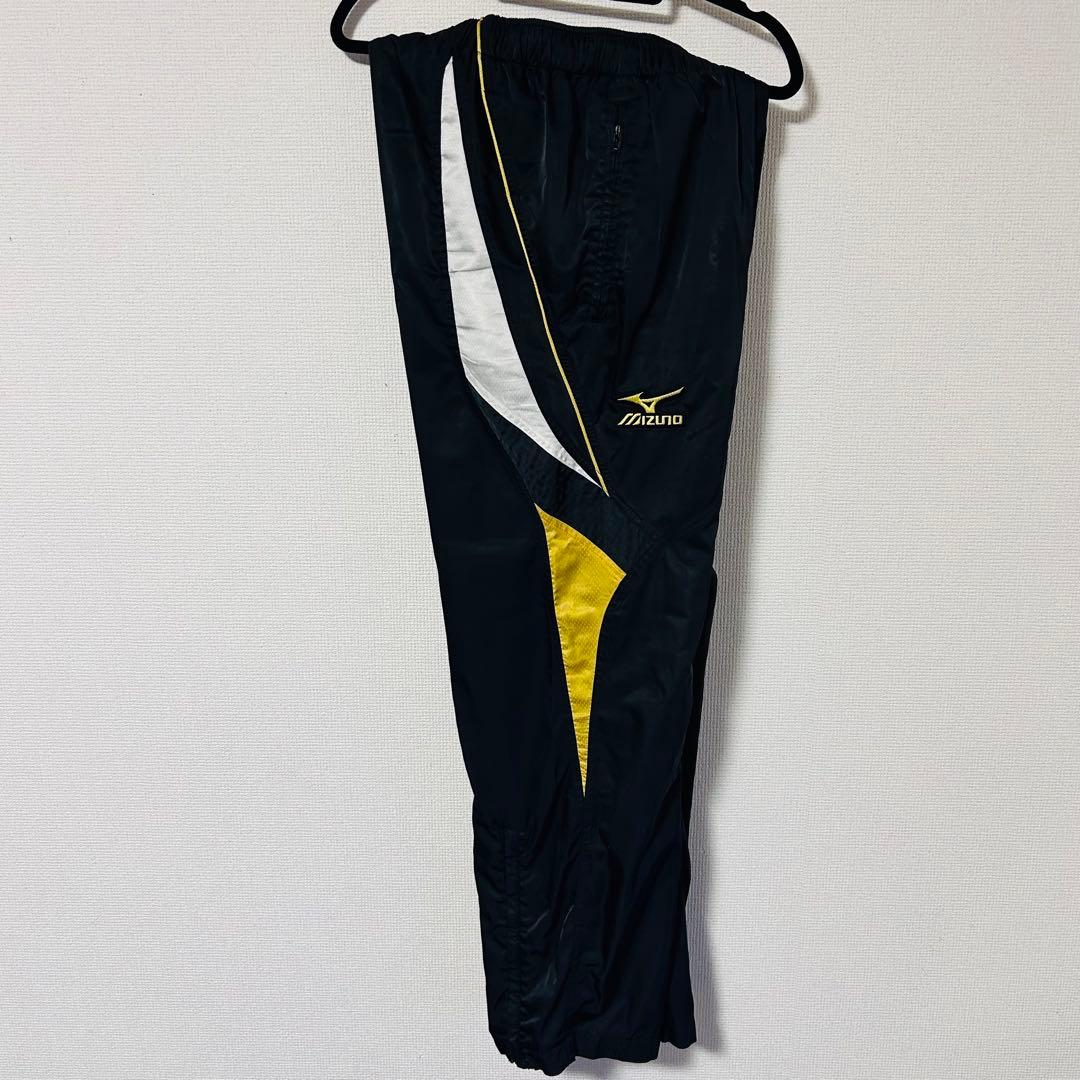 ミズノプロ ブレスサーモ ウインドブレーカー 上下 セットアップ 黒×金 L