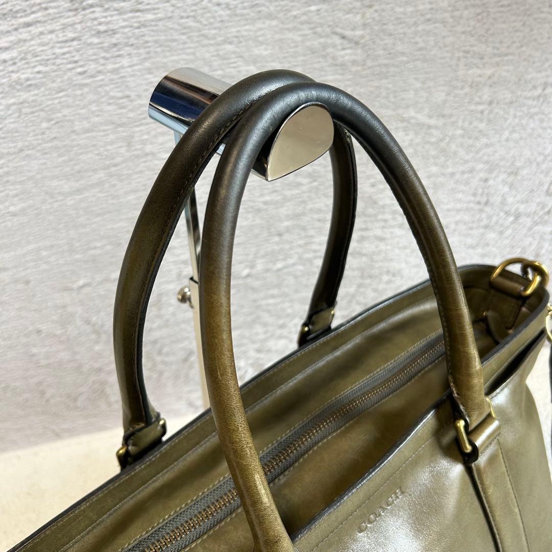COACH コーチ トートバッグ 70600 レザートートバッグ　チャーム付き