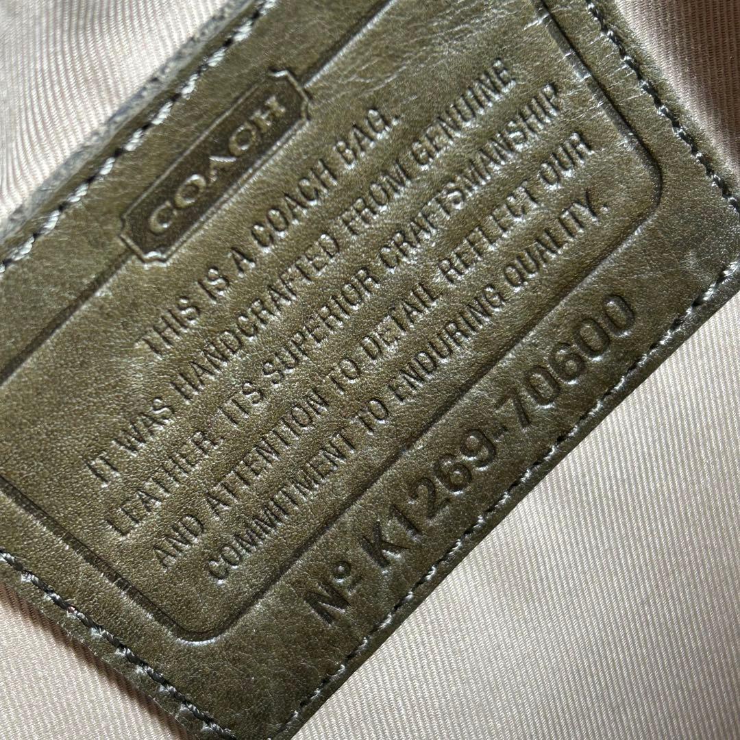 COACH コーチ トートバッグ 70600 レザートートバッグ　チャーム付き