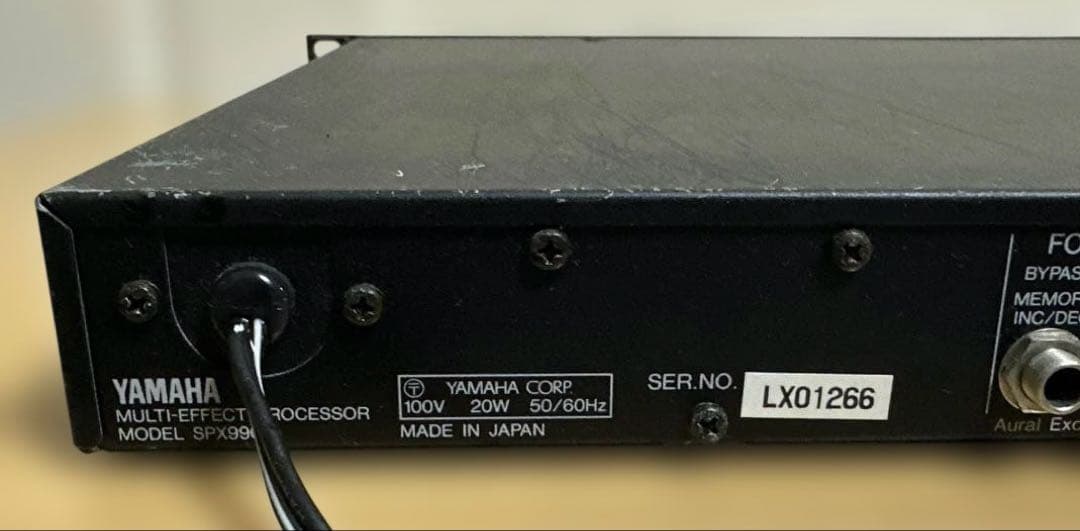 中古Yamaha SPX990 動作確認済み