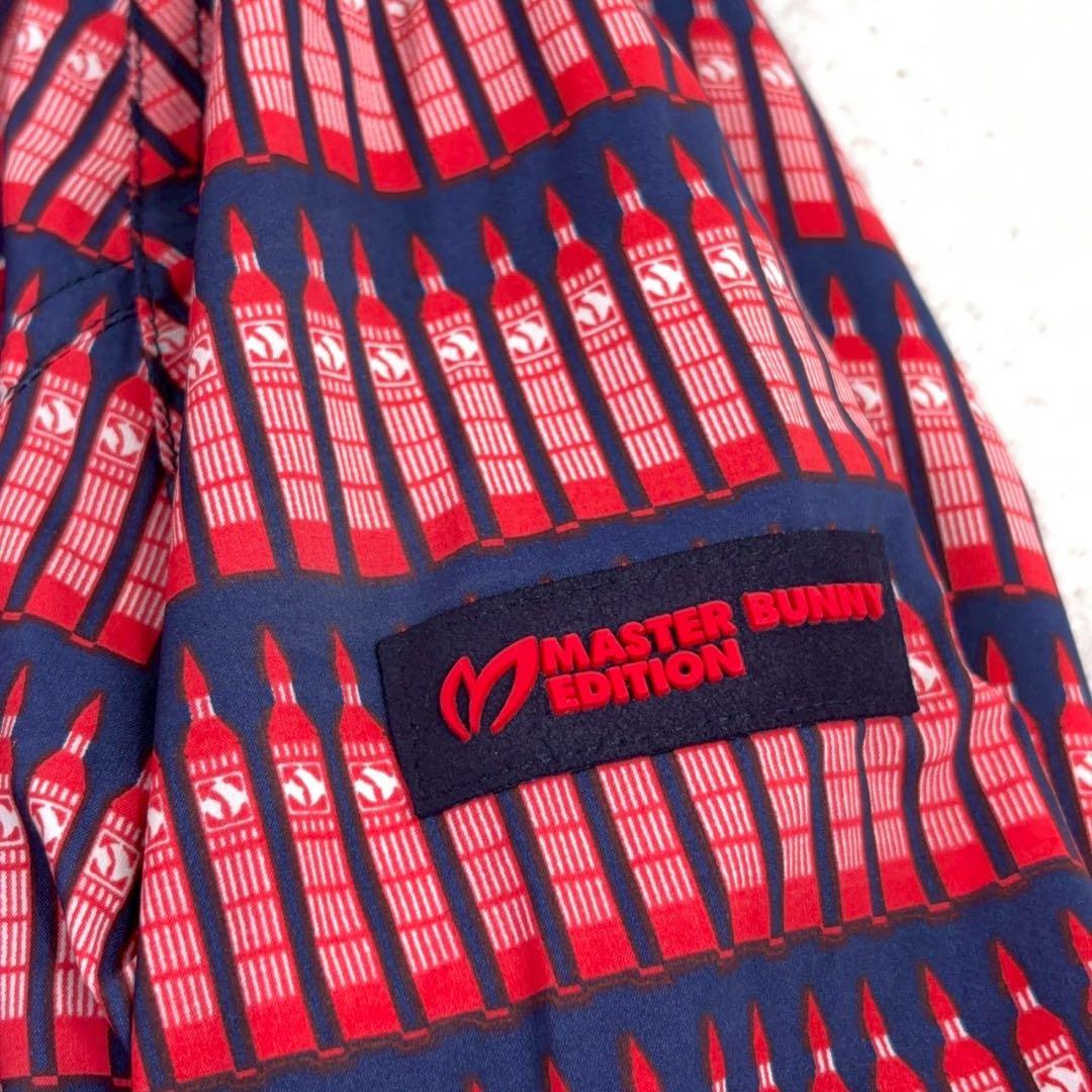 【マスターバニーエディション】ゴルフナイロン　Vネック　プルオーバー総柄　0