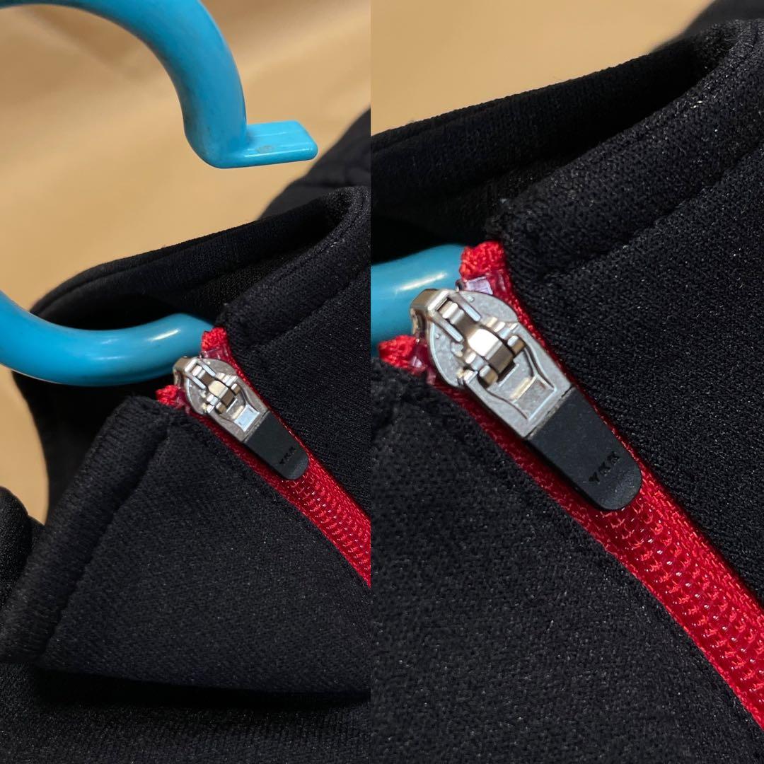 がまかつ ジャージ スウェット M 黒赤 磯釣り フィッシング