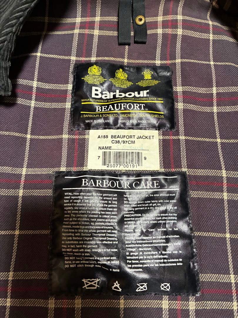 【値下げ】90s Barbour beaufort c38 ビューフォート