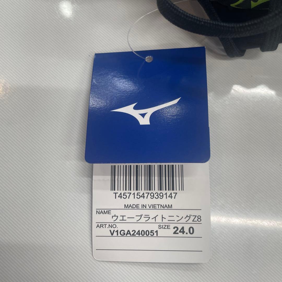 バレーボールシューズ 24.0cm ホワイト/ブラック