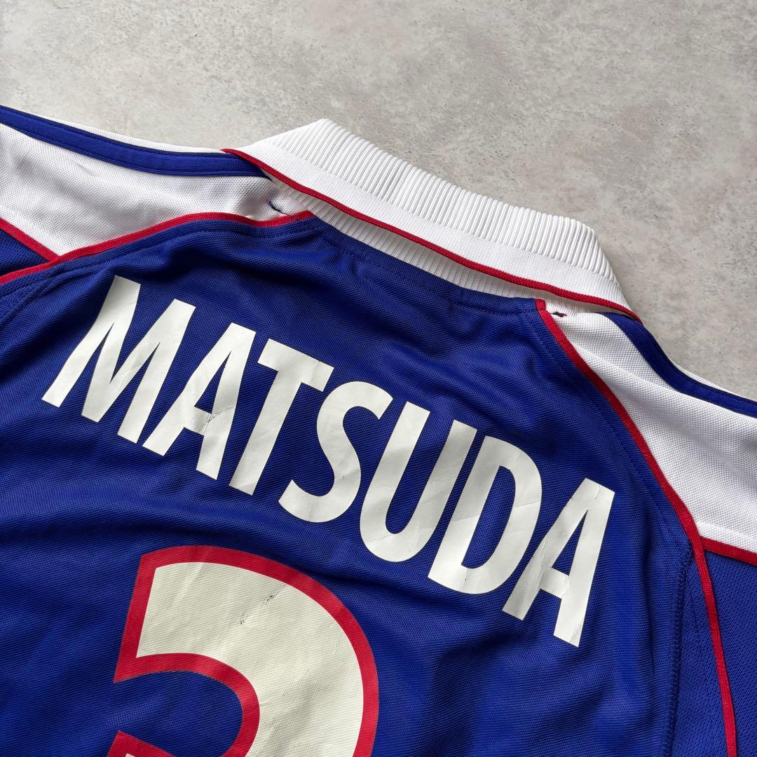 激レア 松田直樹 コンフェデ杯 2001年 サッカー日本代表 ユニフォーム 3番