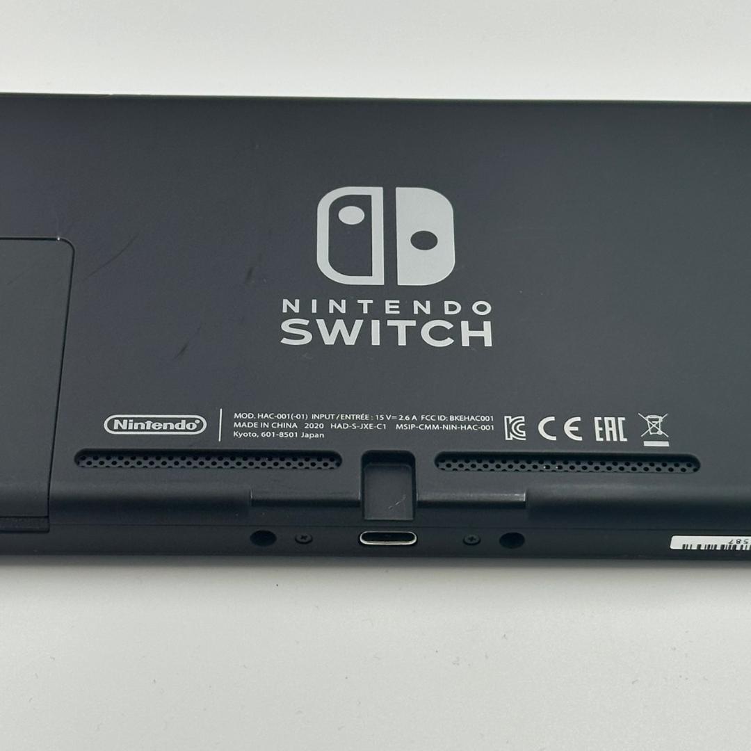 動作品 強化版 Nintendo Switch 本体 ネオンレッドブルー