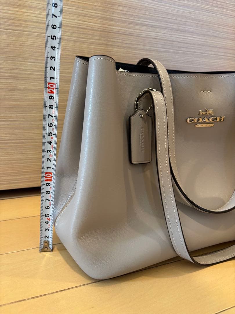 COACH グレー レザートートバッグ
