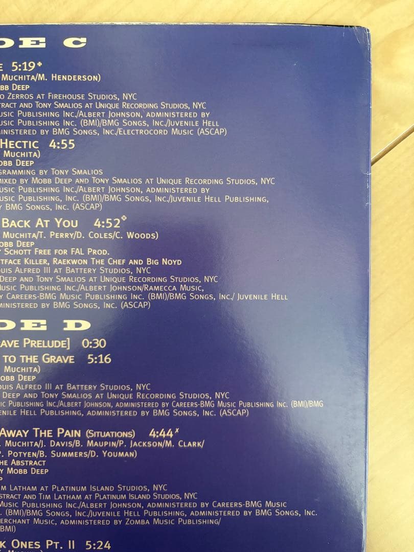 USオリジナル盤 Mobb Deep / The Infamous