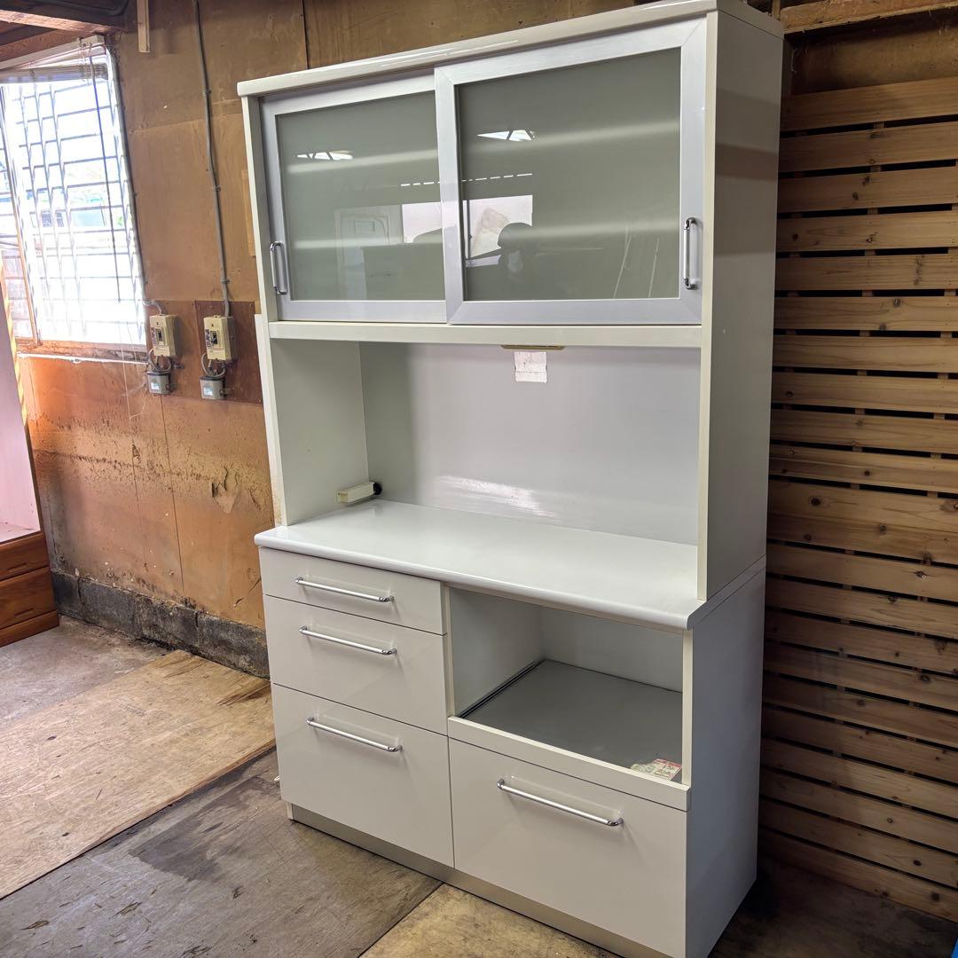 送料込み　食器棚　キッチンボード　カップボート　幅120cm