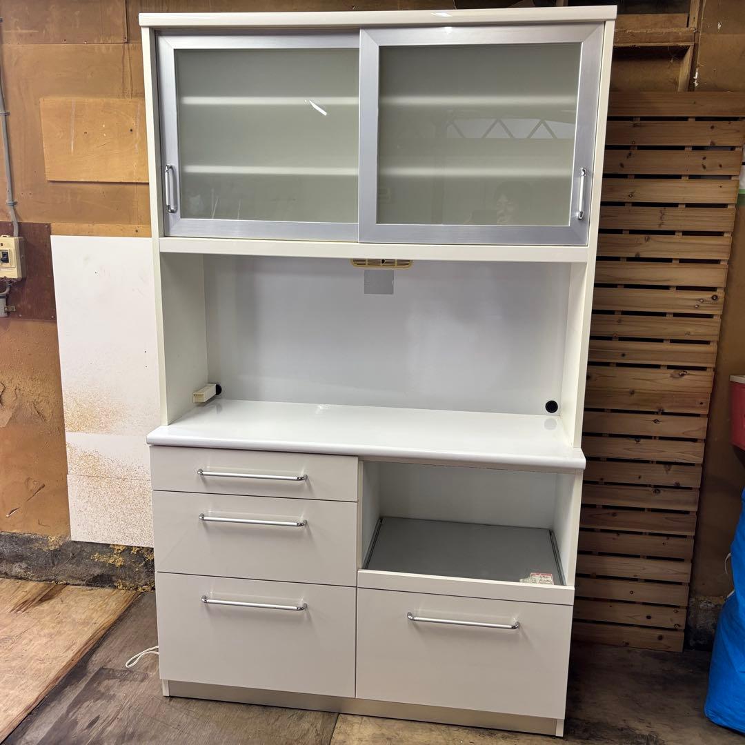 送料込み　食器棚　キッチンボード　カップボート　幅120cm