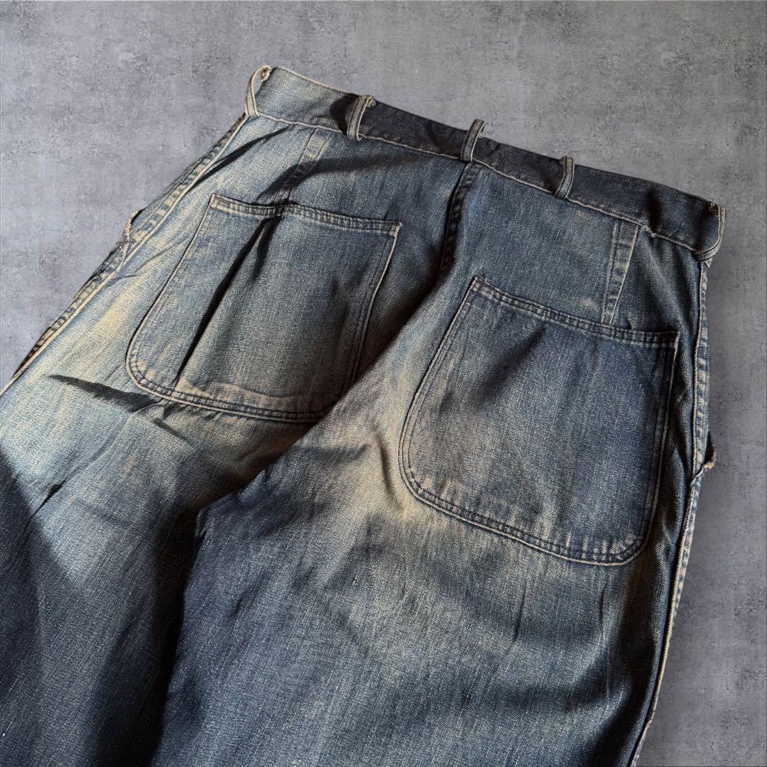 40s USN デニム ベイカー トラウザー 米軍実物