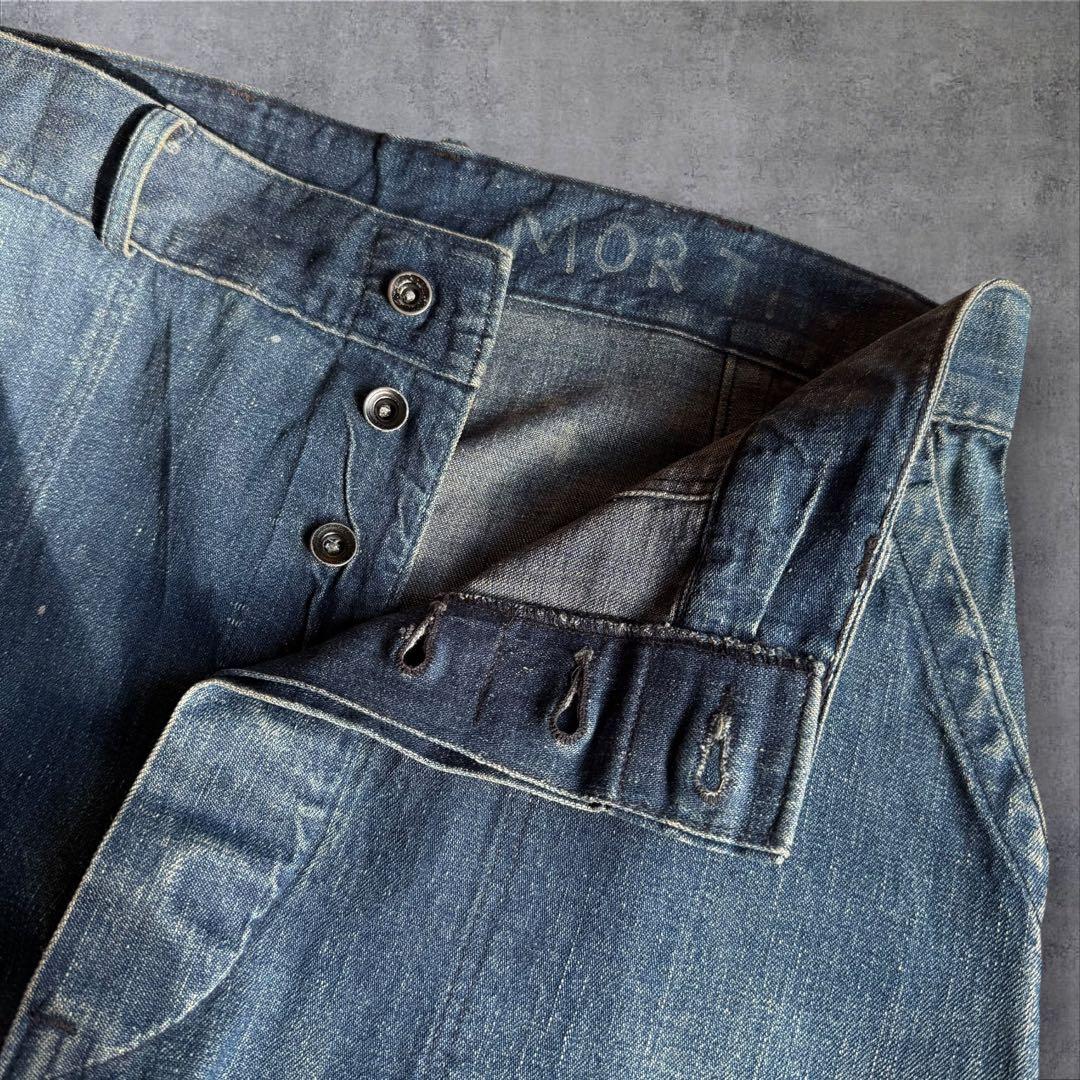 40s USN デニム ベイカー トラウザー 米軍実物