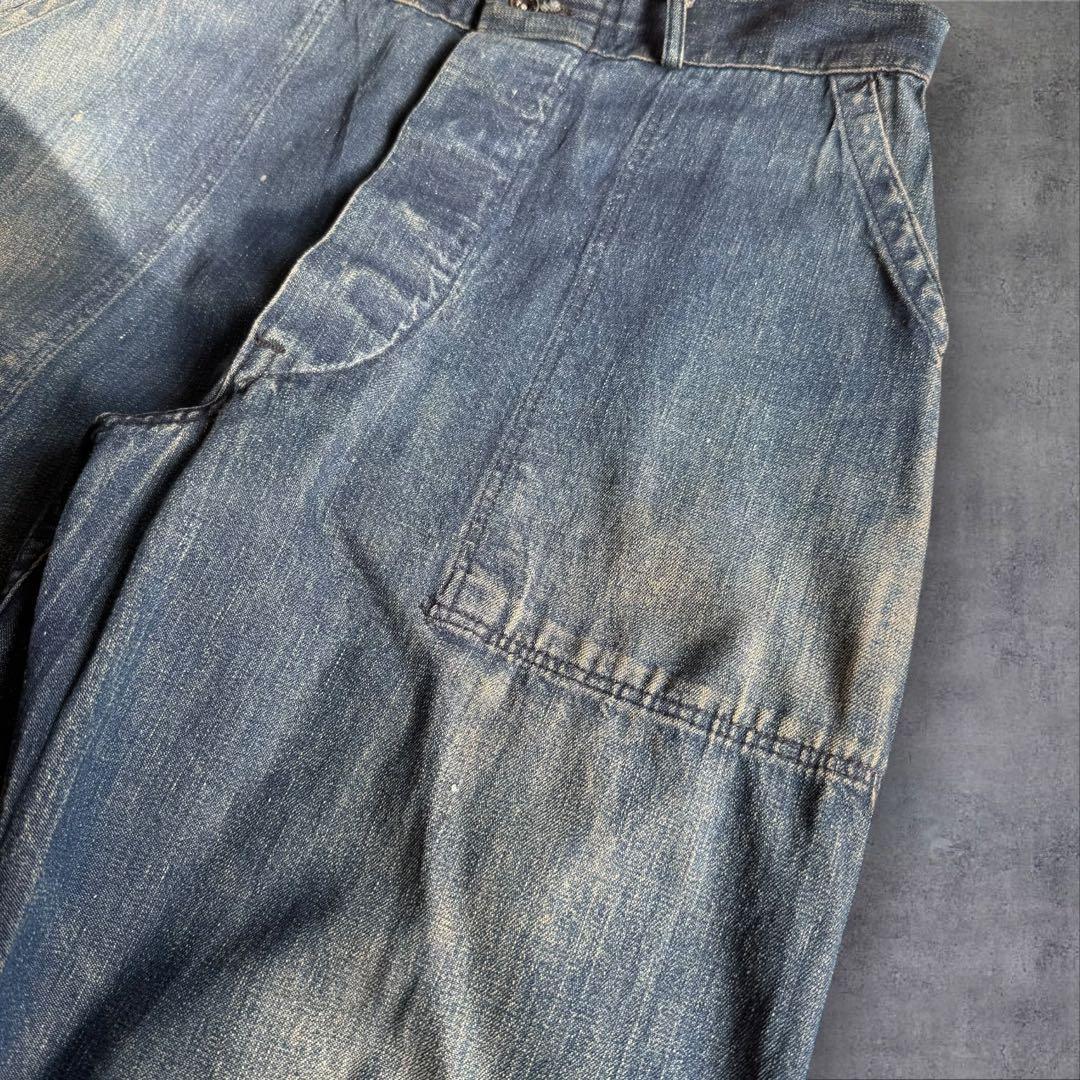 40s USN デニム ベイカー トラウザー 米軍実物