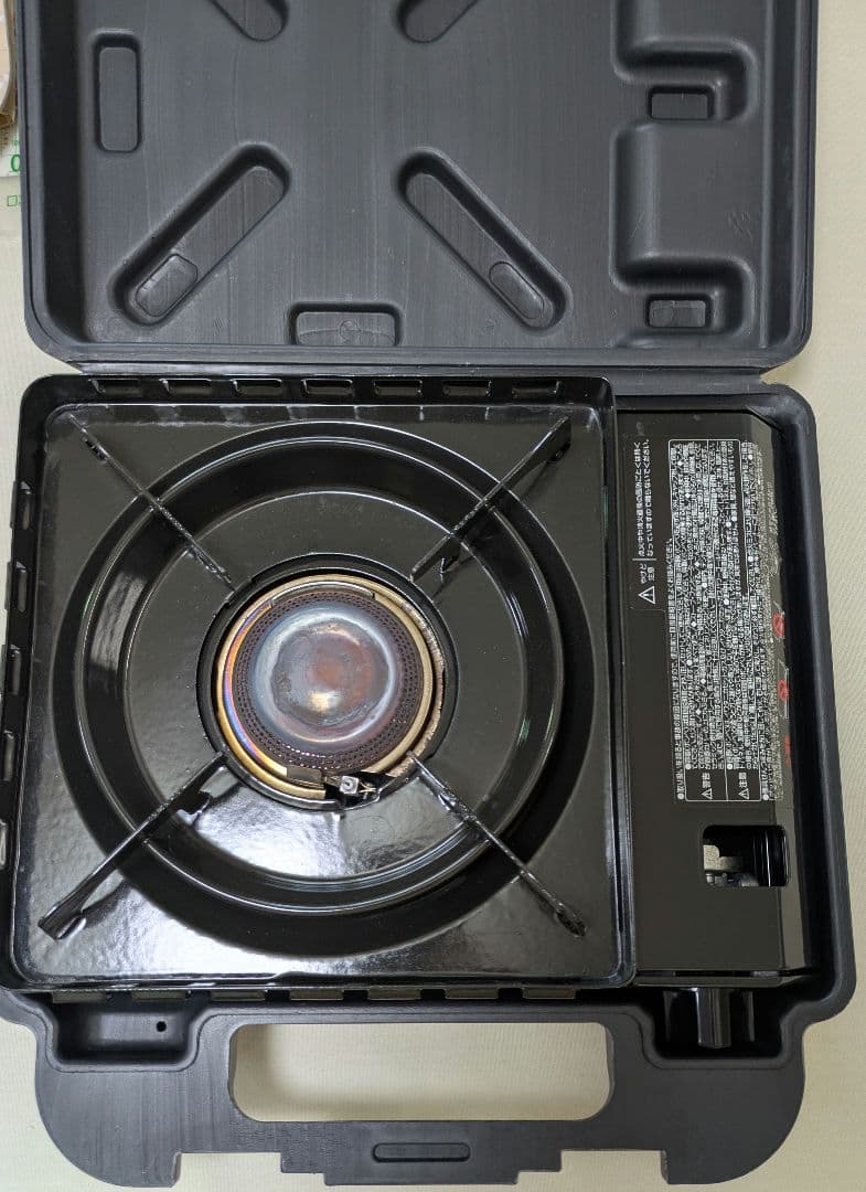 イワタニ Iwatani 岩谷 カセットコンロ タフまる 黒　焼肉プレート付き