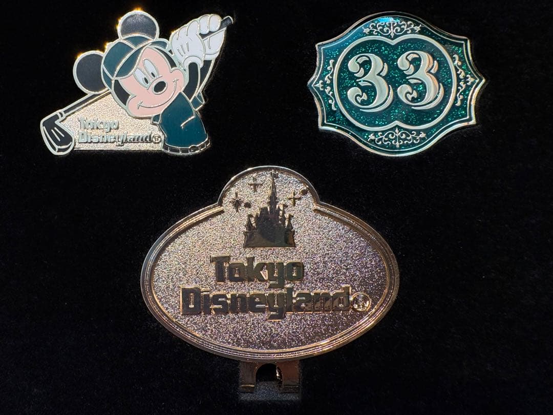東京ディズニーランド club33 ミッキーマウス ゴルフマーカー3個セット