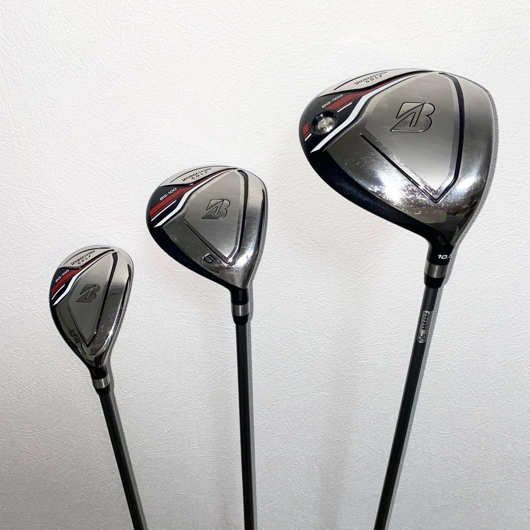 良品ブリヂストンBG-100メンズ用ゴルフクラブフルセット初心者キャディバッグ付