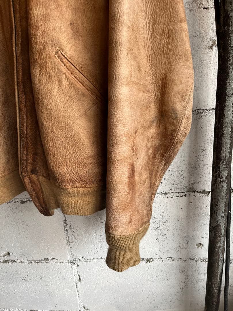 70's ボンバージャケット型レザージャケット vintage アメリカ古着