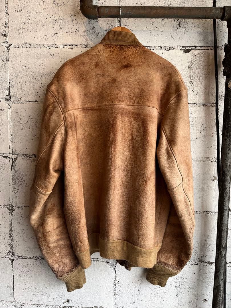 70's ボンバージャケット型レザージャケット vintage アメリカ古着