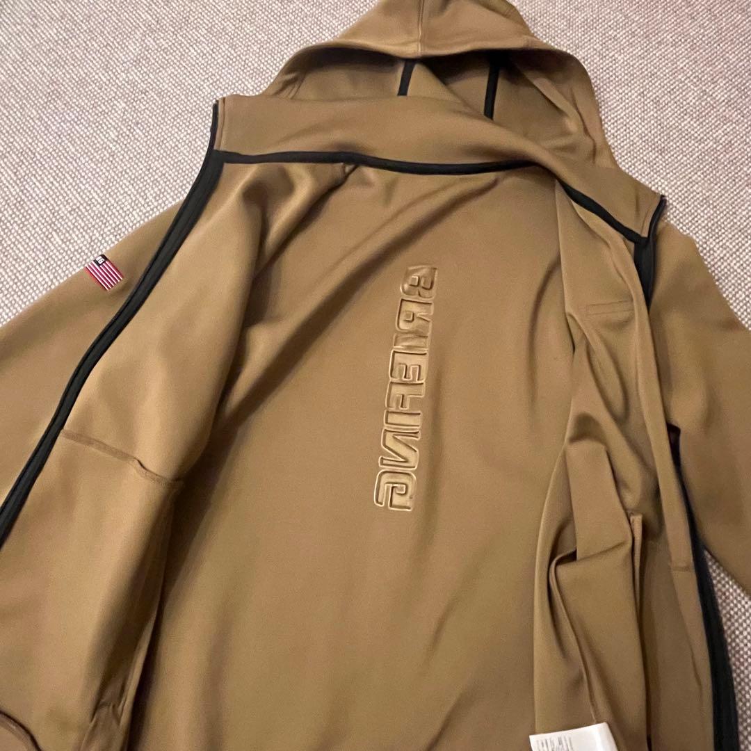 BRIEFING ブリーフィング パーカー L ブラウン フルジップ メンズ