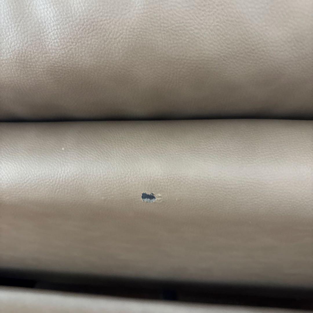 ニトリ-3人掛け両電動リクライニングソファ アネーロ セミアニリン革 ミドルモカ