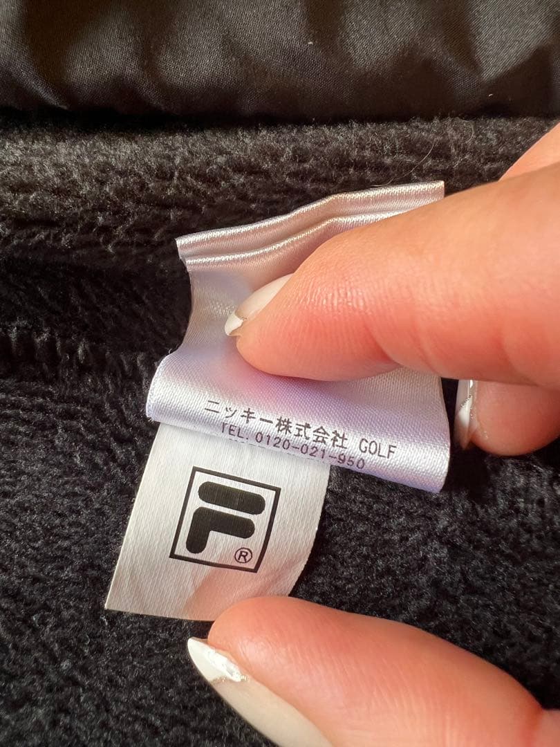 FILA GOLFフィラゴルフ☆中綿入りニット切り替えロングジャケット Mサイズ