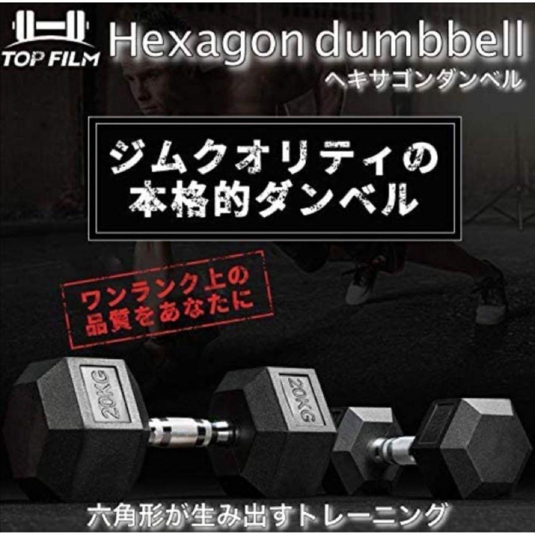 ダンベル10kg 2個セット ヘックスダンベル ヘキサゴンダンベル 六角 621