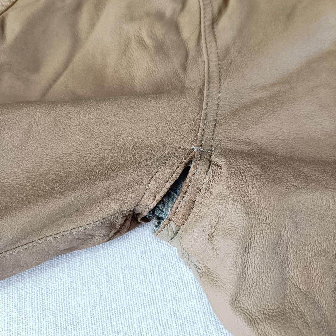 GIORGIO ARMANI 黒タグ 90S 短丈 レザージャケット アーカイブ