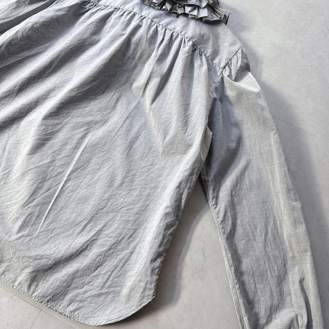 マーガレットハウエル長袖シャツ フリルカラー人気