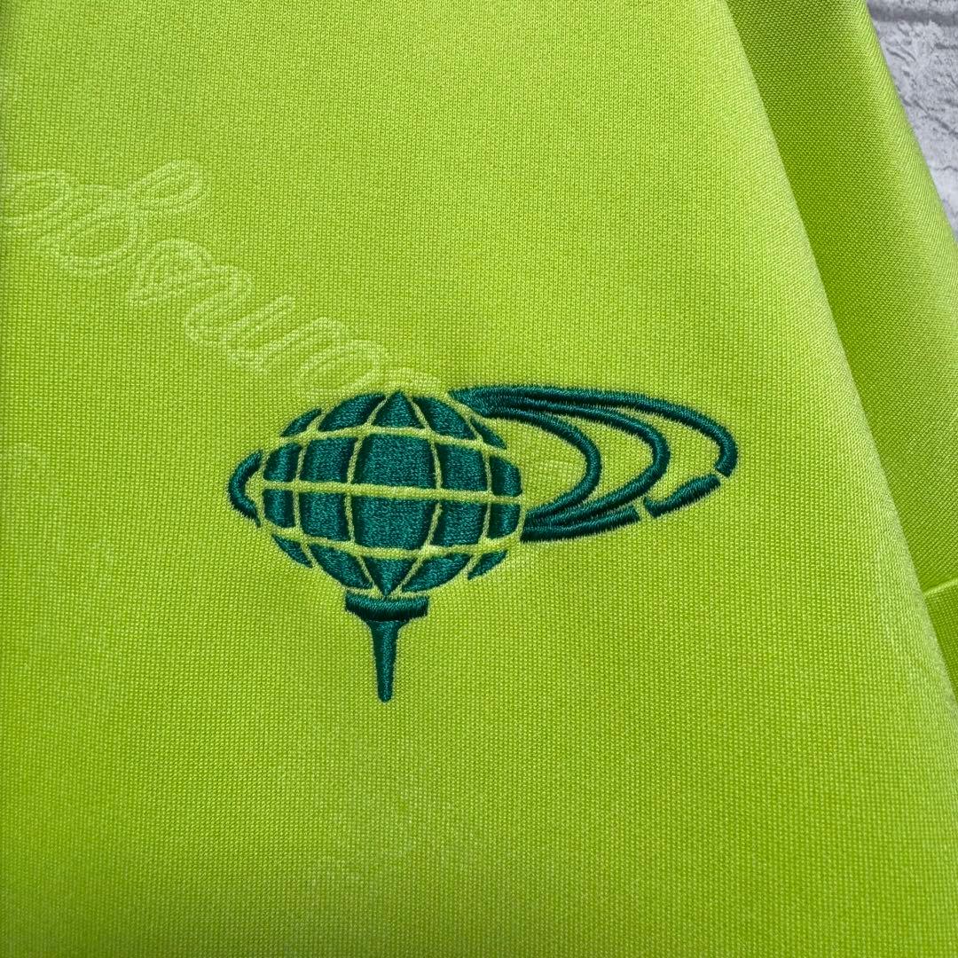 【美品】BEAMS GOLF エンボスロゴ スウェット パーカー M ライム