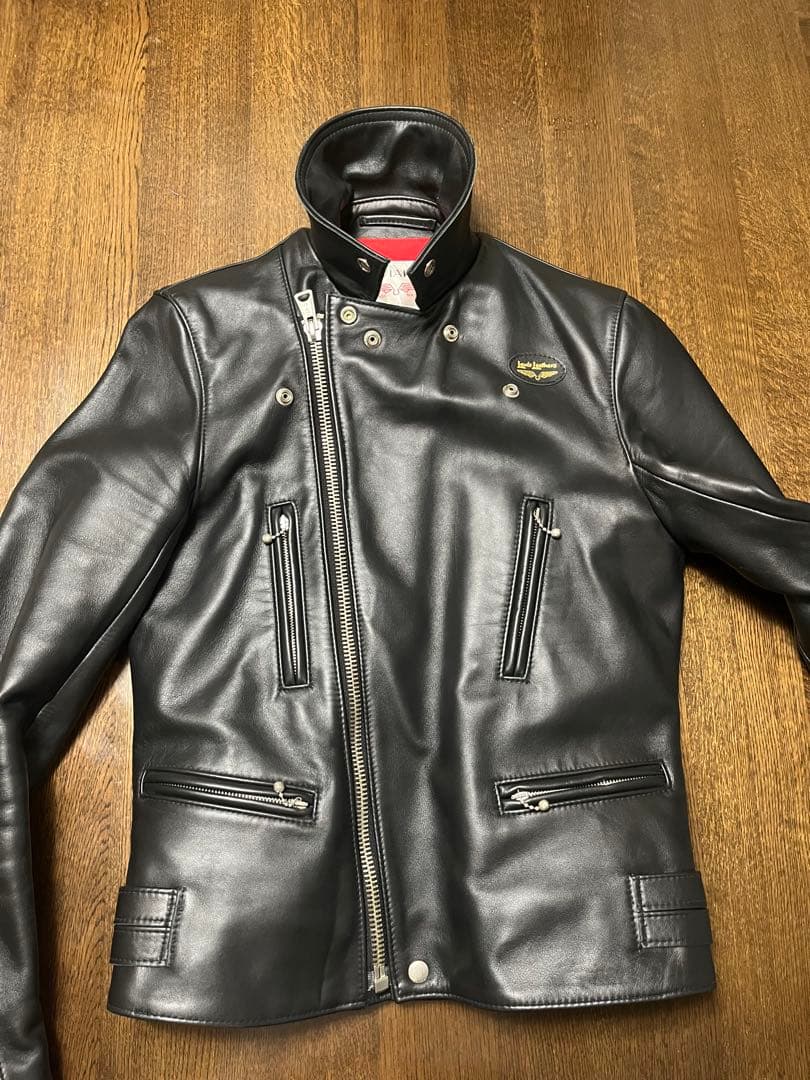 ルイスレザー　ライトニング　ダブルライダースジャケット ブラック36