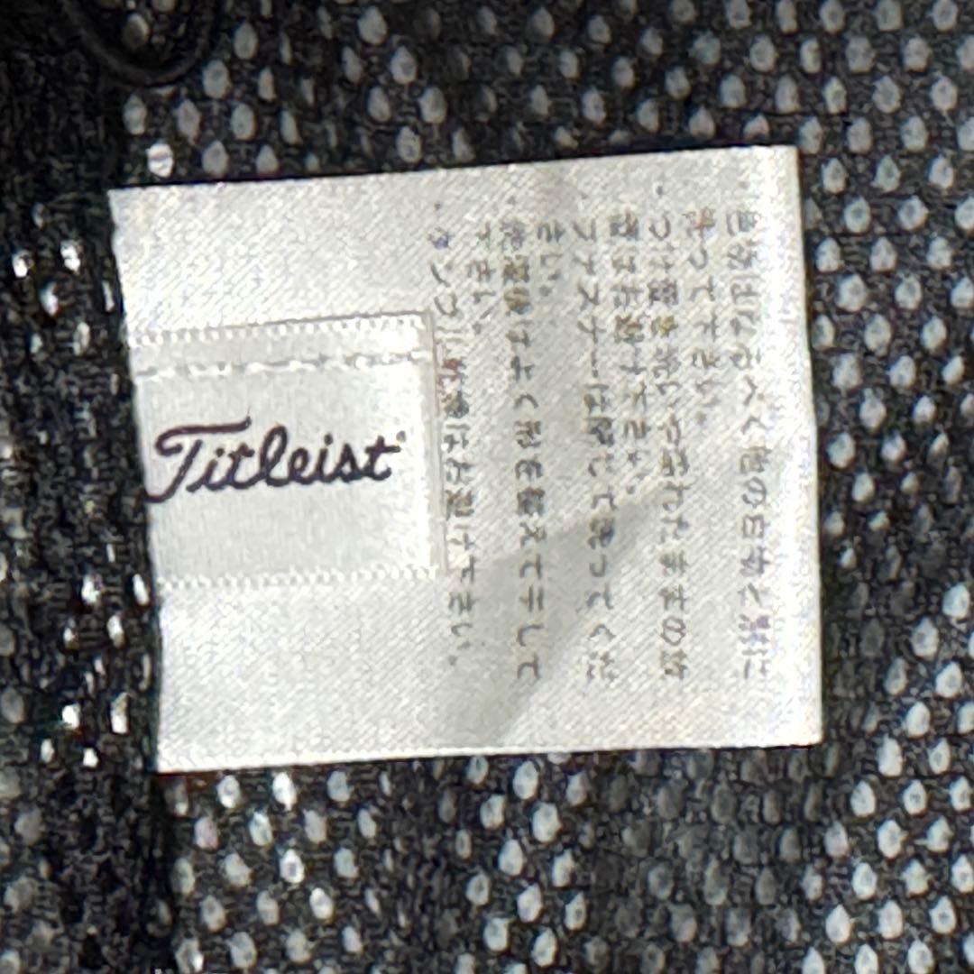 Titleistタイトリストナイロンジャケット　黒ナイロン脱着袖防水軽量ゴルフ