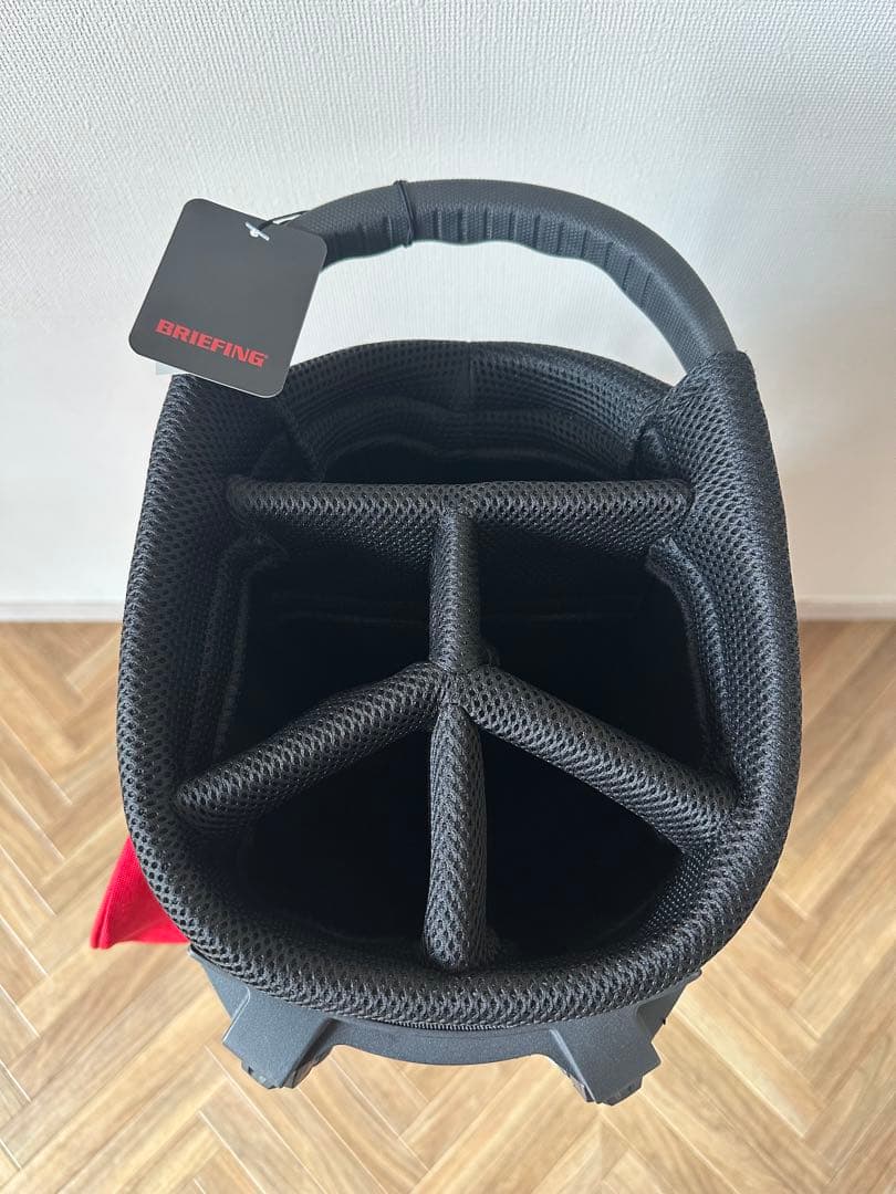 新品ブリーフィングCR-4#02 BRG213D23キャディバッグ赤