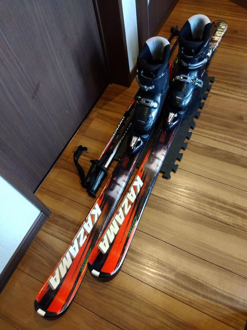 お買い得品❗️KAZAMA 男女兼用/スキーセット・メンテ・WAX済み✔