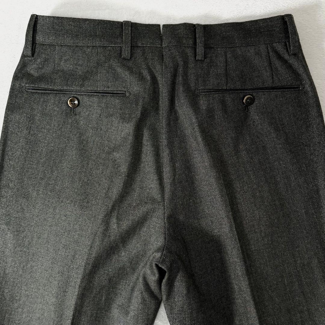 美品 PT01 BEAMS F ストレッチ ツータック スラックス ダブル 44