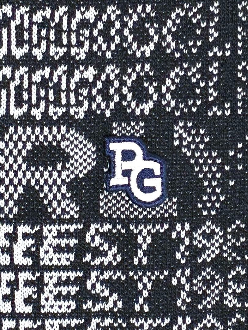 パーリーゲイツ コットンビームアモッサ ニットベスト（D.NAVY／4）