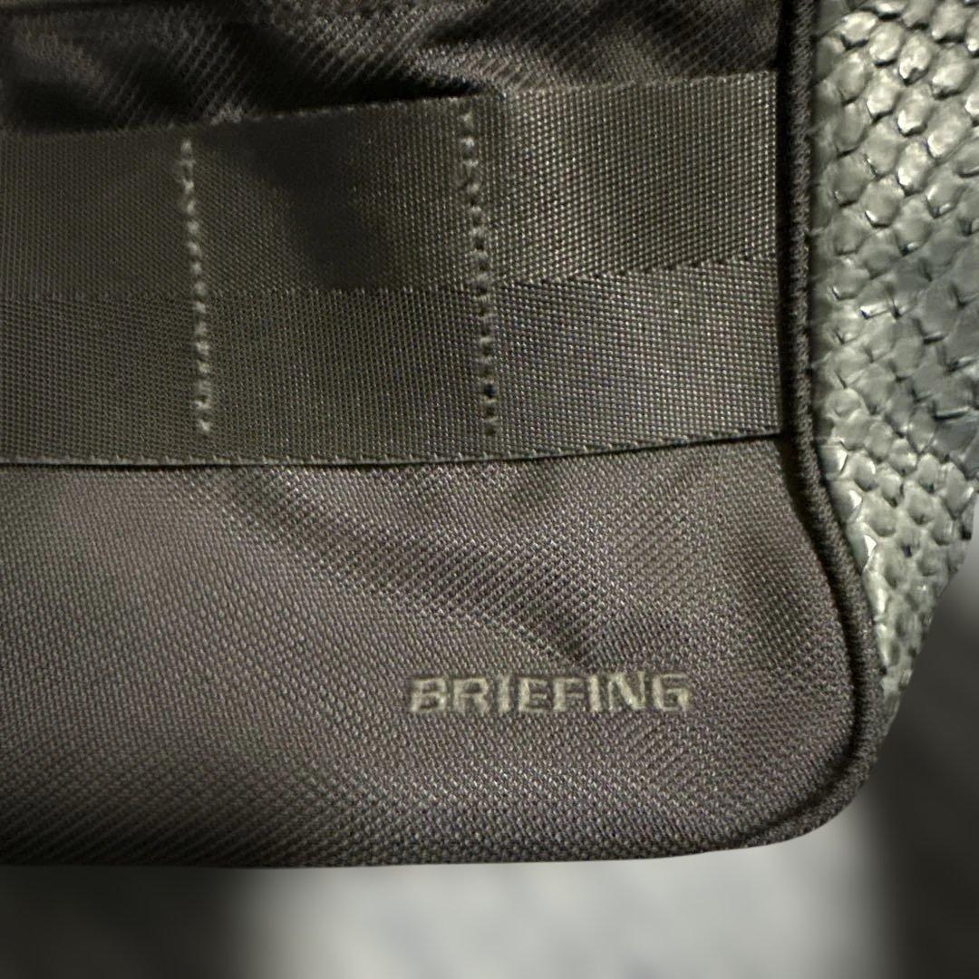 BRIEFING カートトートバック パイソンレザー