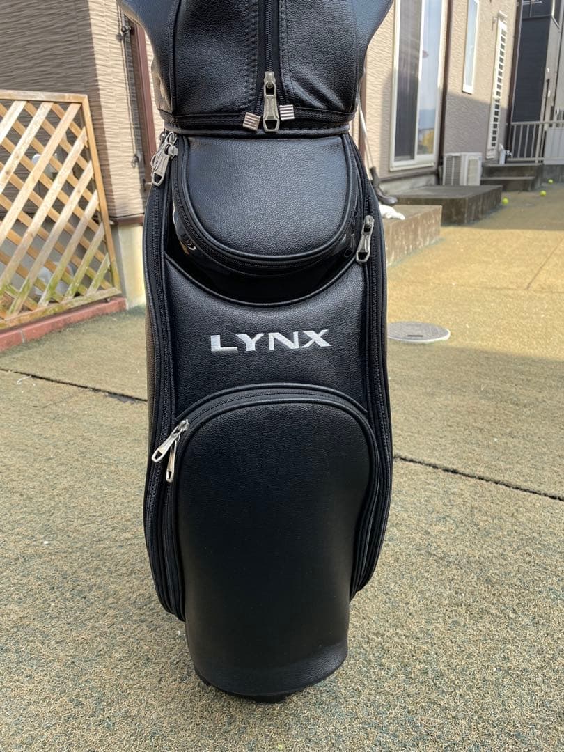 LYNX SILVER CAT ゴルフバッグ ブラック