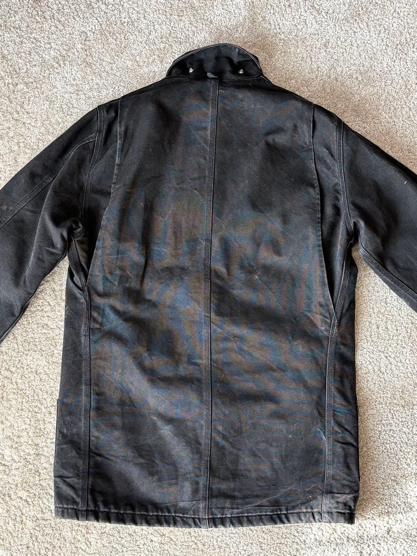 Carhart トラディショナルジャケット USA製 40 黒 ダック フェード