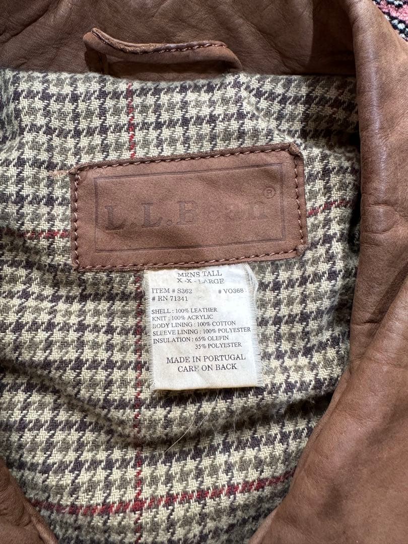 L.L.bean レザージャケット　スウェード　ヌバック
