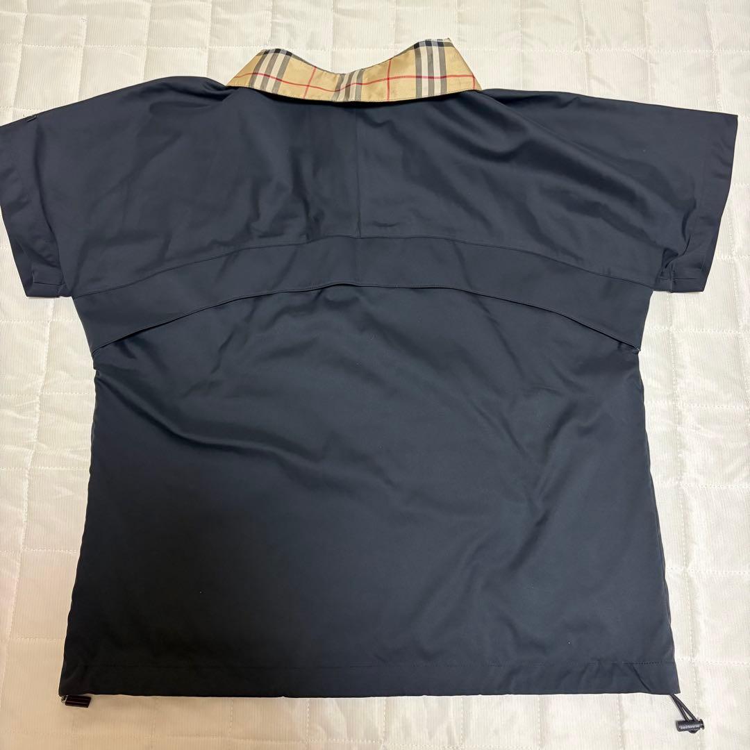 美品☆ バーバリーゴルフ　ハーフジップ　カバーオール　半袖　ナイロン