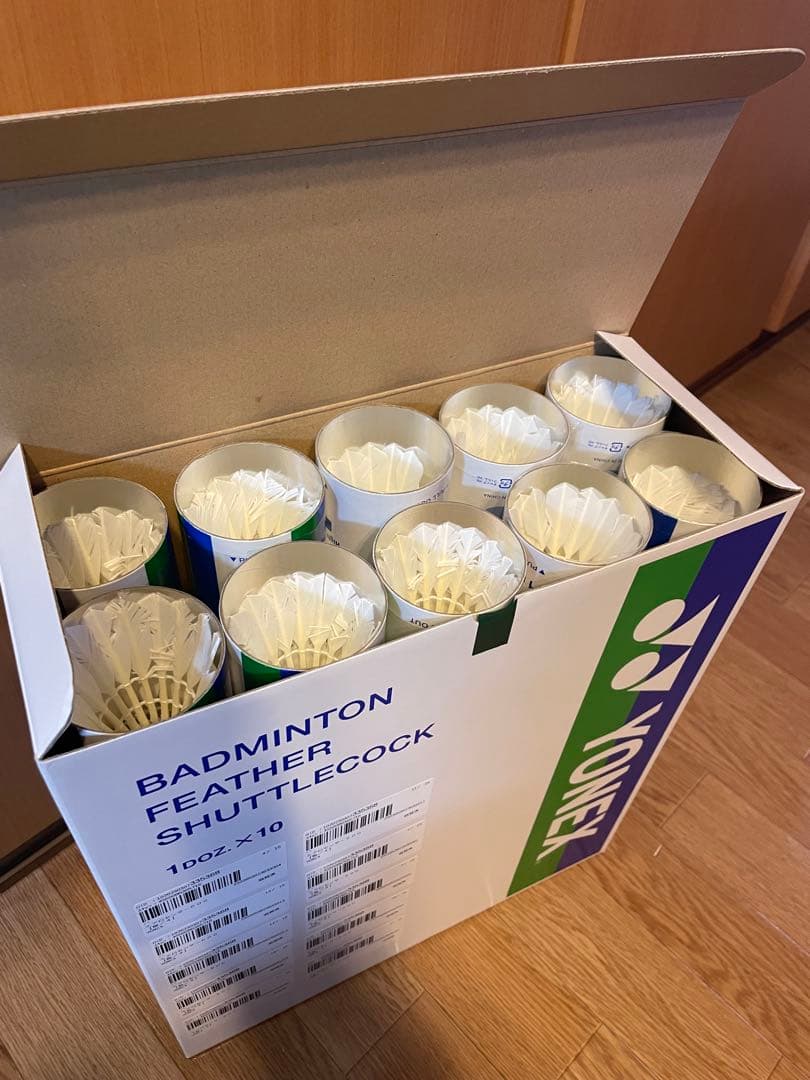 バドミントンシャトル中古エアロセンサ600.500 120球リーニンFA500