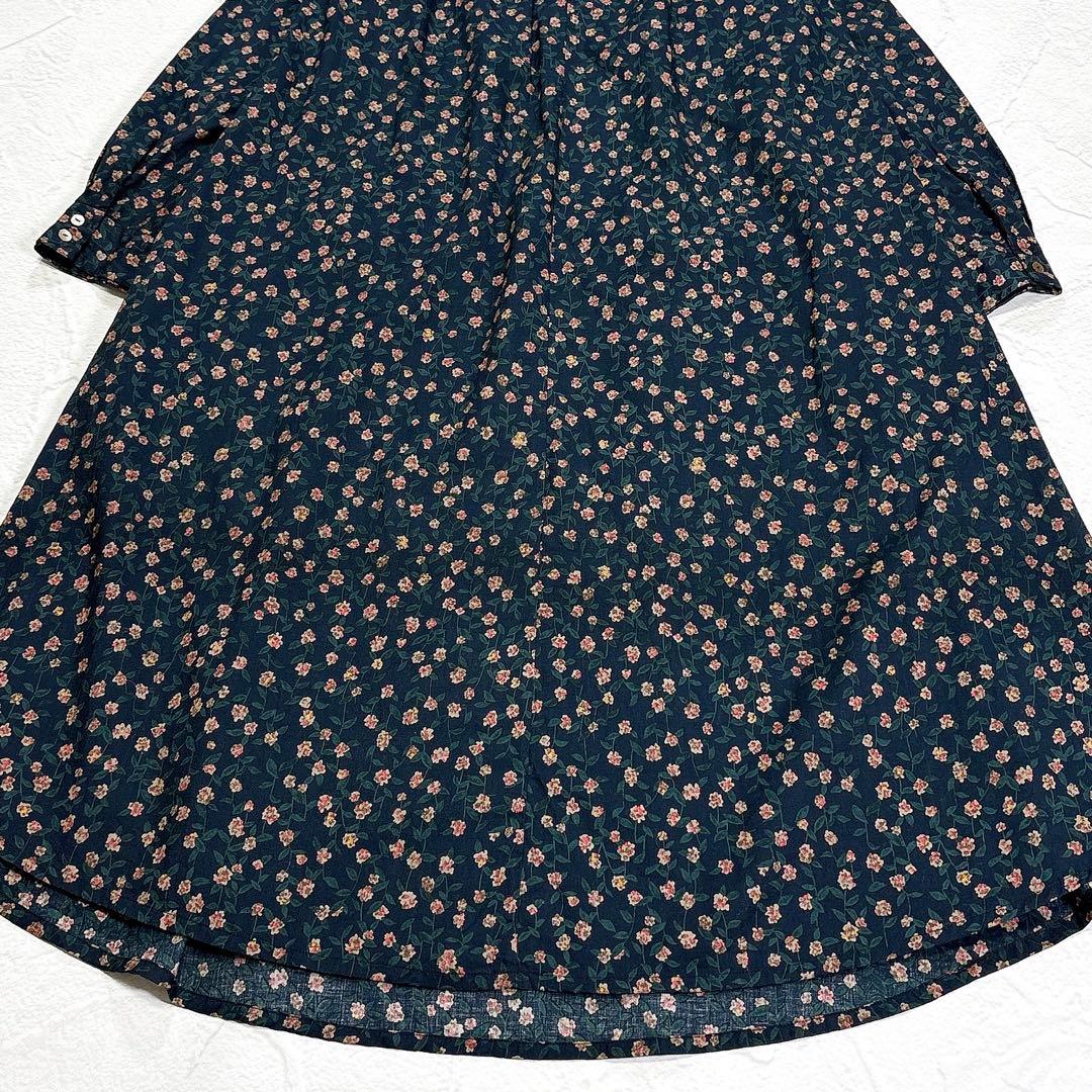 ✨美品✨パラスパレス　千日紅　フリル襟　ローンワンピース　3　日本製　ロング