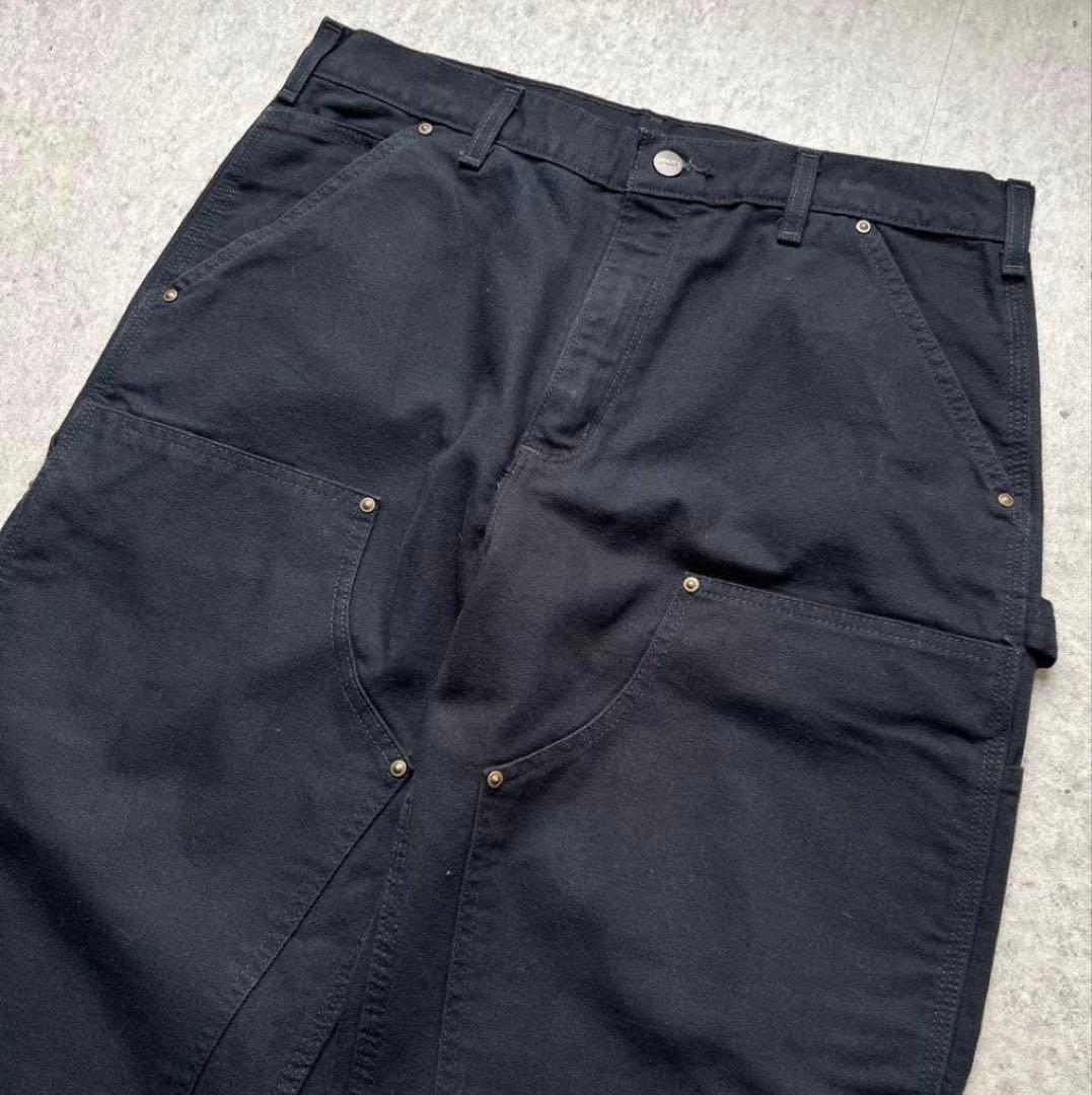 Carhartt カーハート ダブルニー ダックパンツ 34×30 ブラック